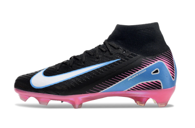 Nike Air Zoom Mercurial Superfly 10 Elite FG High-Tops Football Boots - Black/White/Blue/Pink