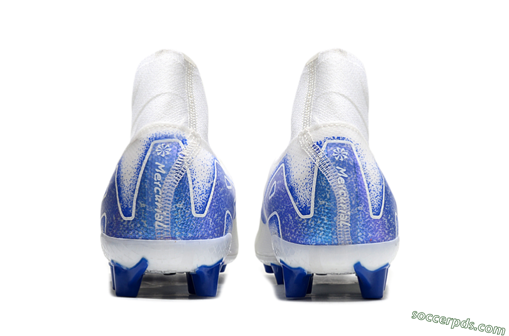 Nike Air Zoom Mercurial Superfly 10 Elite AG High-Tops Football Boots - Beige/White/Blue 5