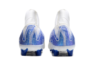 Nike Air Zoom Mercurial Superfly 10 Elite AG High-Tops Football Boots - Beige/White/Blue