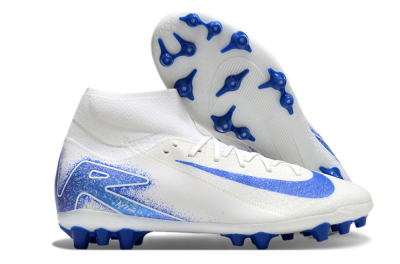 Nike Air Zoom Mercurial Superfly 10 Elite AG High-Tops Football Boots - Beige/White/Blue