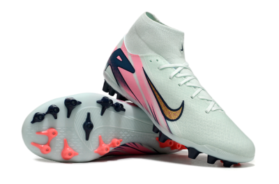 Nike Air Zoom Mercurial Superfly 10 Elite AG High-Tops Football Boots - Jade/Gold/Pink