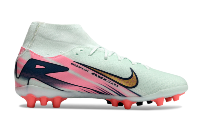 Nike Air Zoom Mercurial Superfly 10 Elite AG High-Tops Football Boots - Jade/Gold/Pink