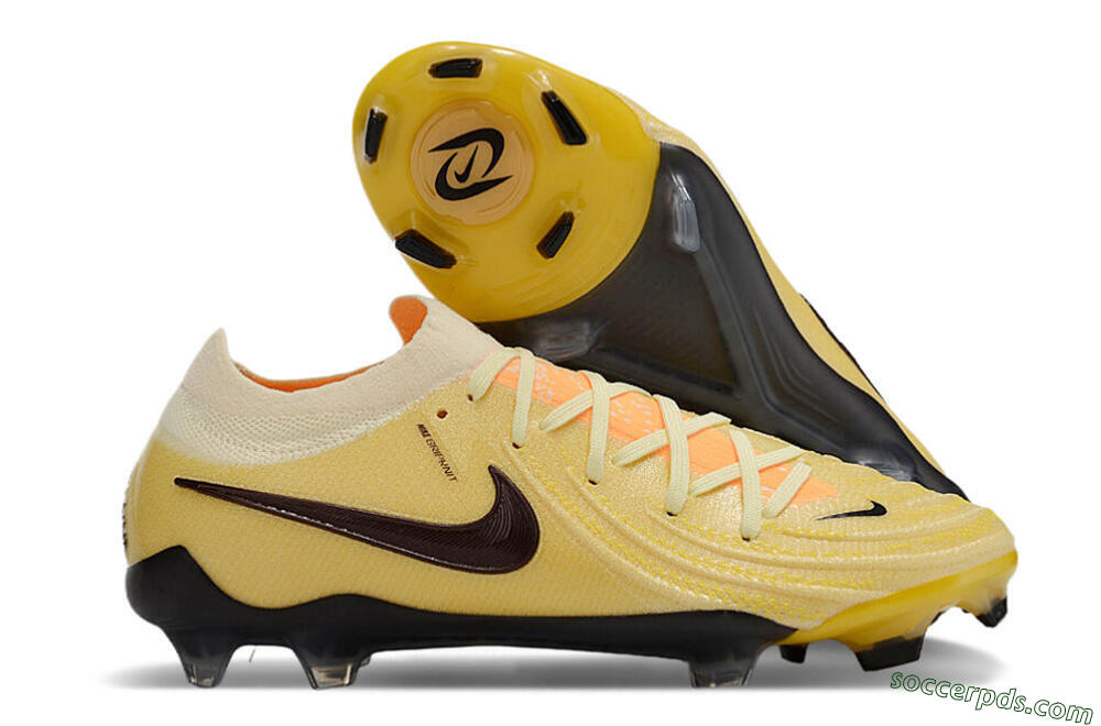 Nike Phantom GX 2 Elite FG Low-Tops Football Boots - Yellow/Black 1