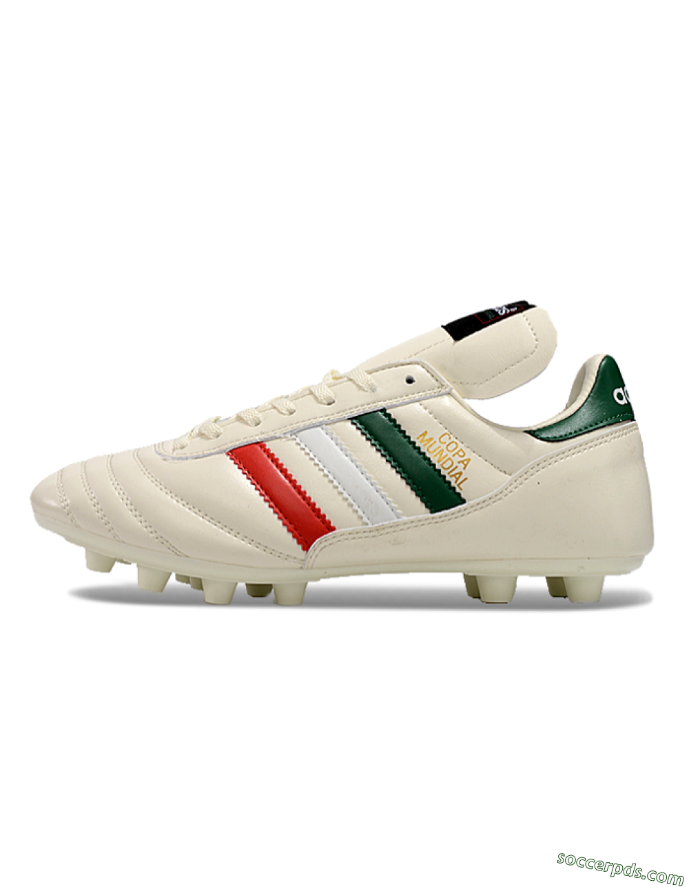Adidas Mundial Team Astro TF Low-Tops Football Shoes - Beige/Red/Green 2