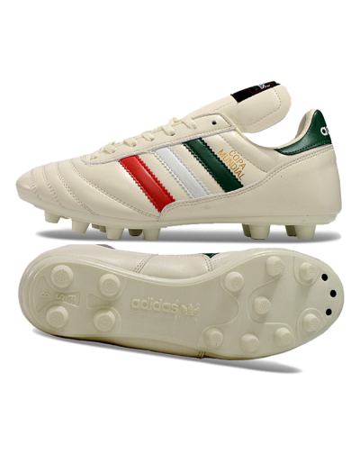 Adidas Mundial Team Astro TF Low-Tops Football Shoes - Beige/Red/Green