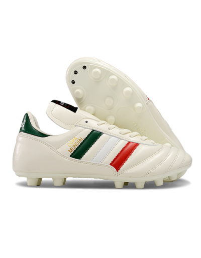 Adidas Mundial Team Astro TF Low-Tops Football Shoes - Beige/Red/Green