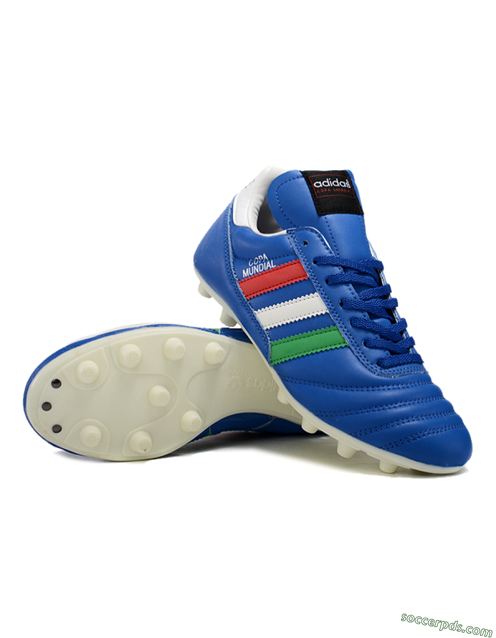 Adidas Mundial Team Astro TF Low-Tops Football Shoes - Blue/Green/Red 2
