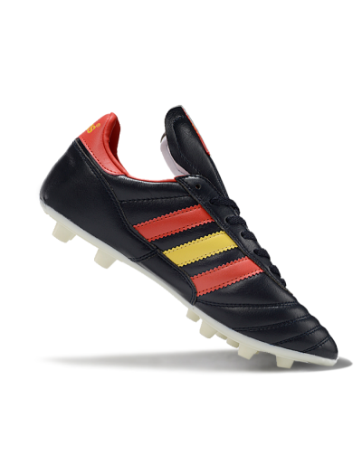 Adidas Mundial Team Astro TF Low-Tops Football Shoes - Black/Red/Yellow