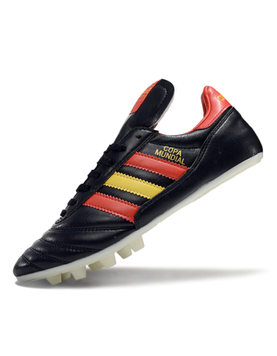 Adidas Mundial Team Astro TF Low-Tops Football Shoes - Black/Red/Yellow