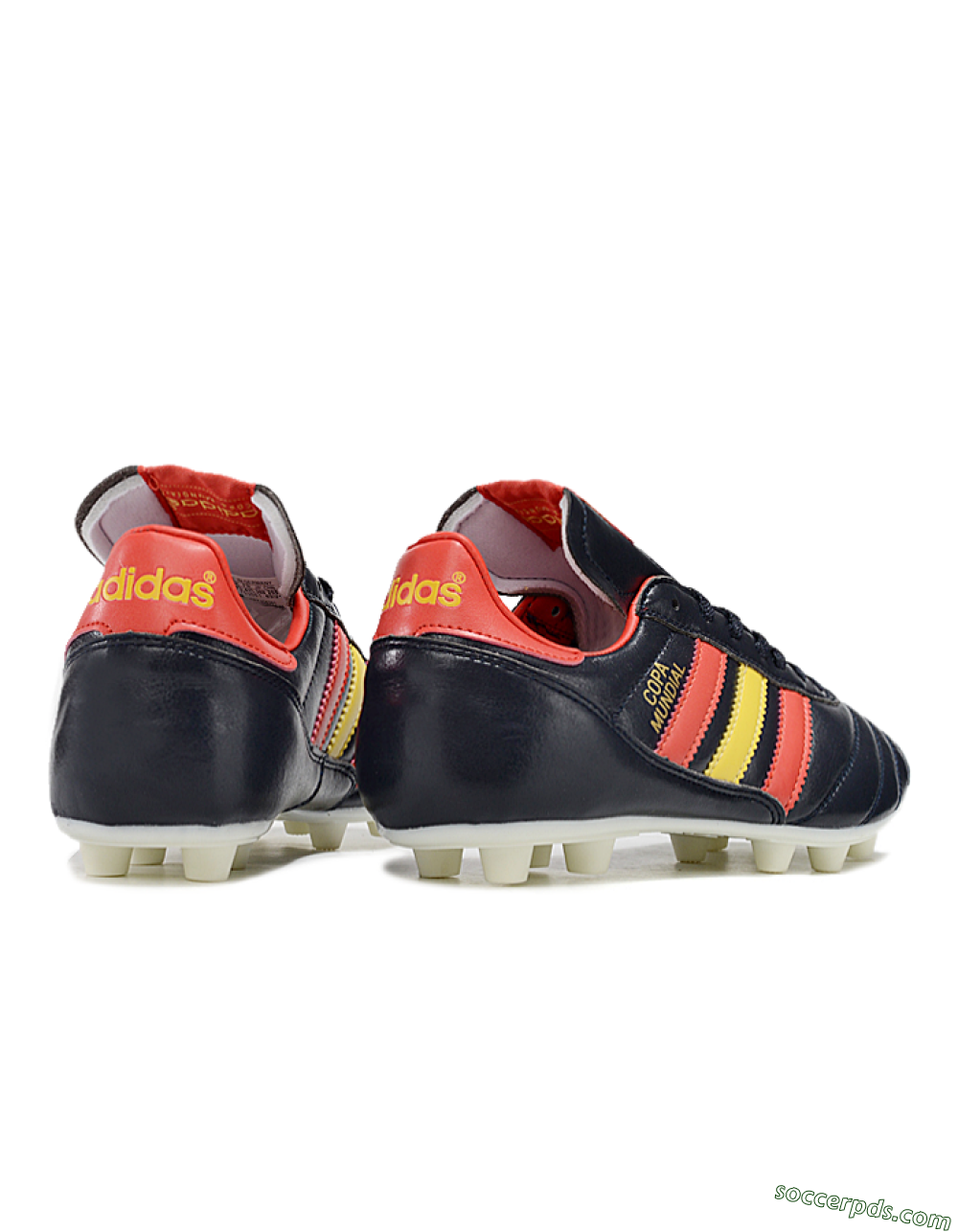 Adidas Mundial Team Astro TF Low-Tops Football Shoes - Black/Red/Yellow 6