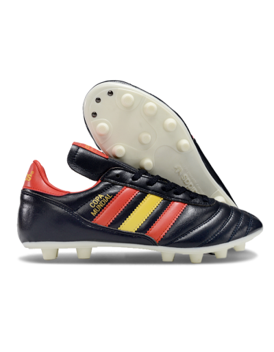 Adidas Mundial Team Astro TF Low-Tops Football Shoes - Black/Red/Yellow