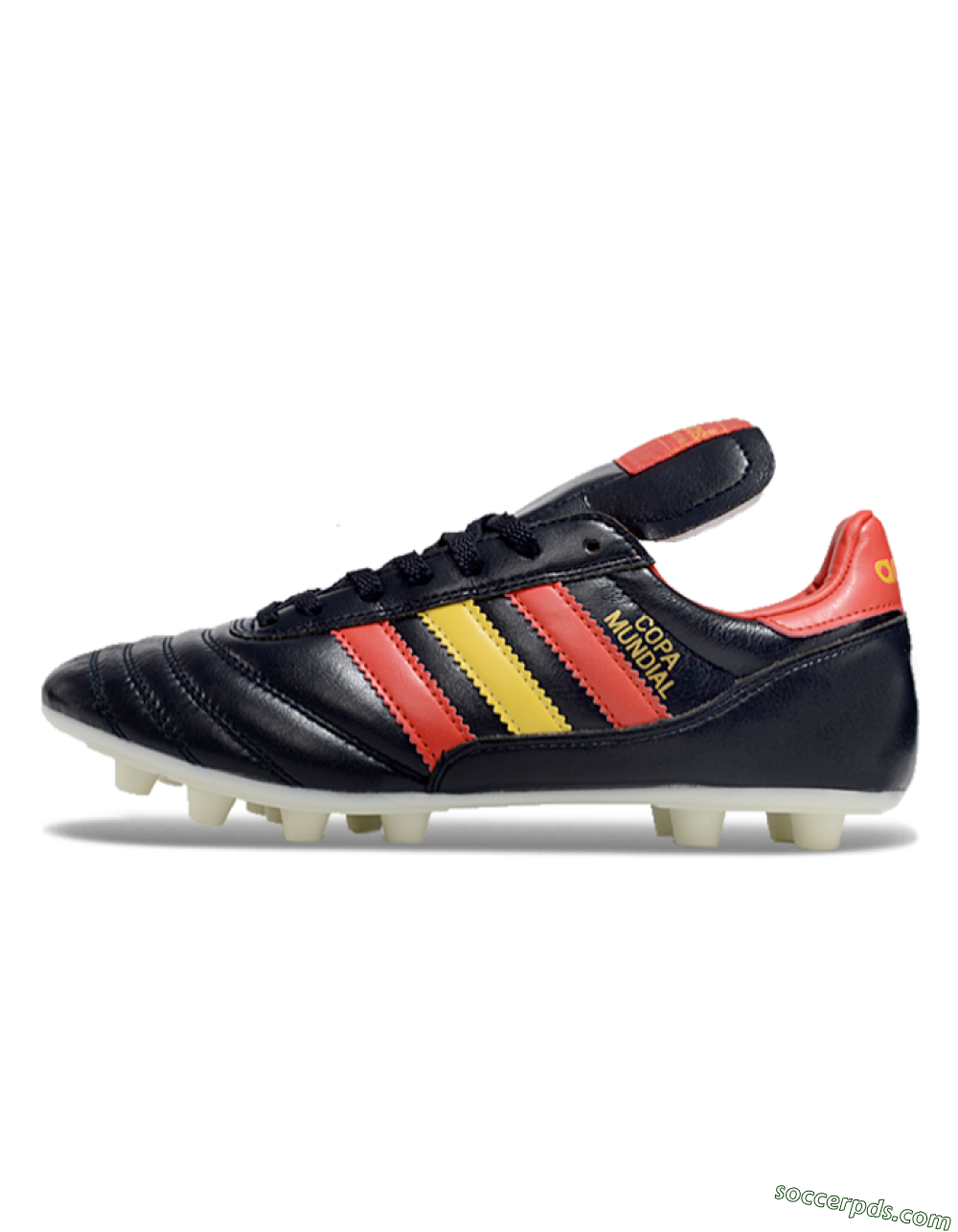 Adidas Mundial Team Astro TF Low-Tops Football Shoes - Black/Red/Yellow 2