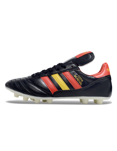 Adidas Mundial Team Astro TF Low-Tops Football Shoes - Black/Red/Yellow