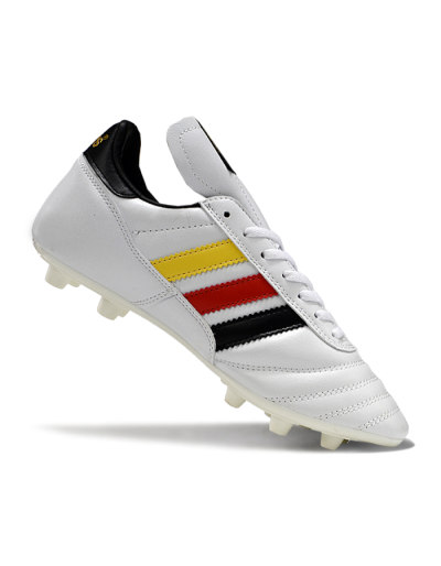 Adidas Mundial Team Astro TF Low-Tops Football Shoes - White/Black/Red/Yellow