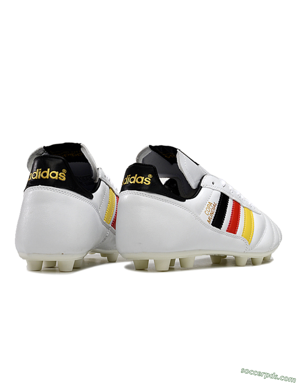 Adidas Mundial Team Astro TF Low-Tops Football Shoes - White/Black/Red/Yellow 6