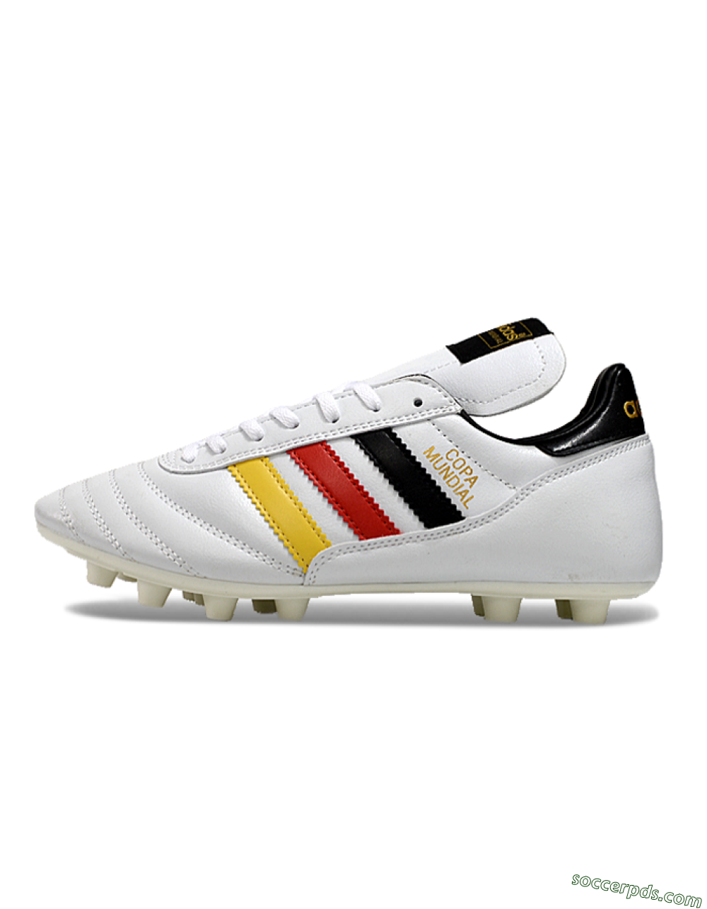 Adidas Mundial Team Astro TF Low-Tops Football Shoes - White/Black/Red/Yellow 2