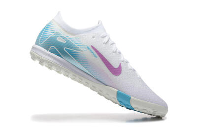 Nike Air Zoom Mercurial Vapor 16 Elite TF Low-Tops Football Shoes - White/Purple/Blue