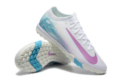 Nike Air Zoom Mercurial Vapor 16 Elite TF Low-Tops Football Shoes - White/Purple/Blue