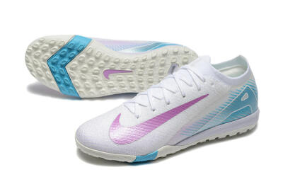 Nike Air Zoom Mercurial Vapor 16 Elite TF Low-Tops Football Shoes - White/Purple/Blue