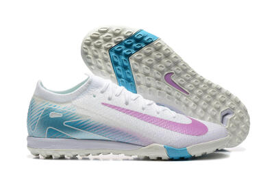 Nike Air Zoom Mercurial Vapor 16 Elite TF Low-Tops Football Shoes - White/Purple/Blue