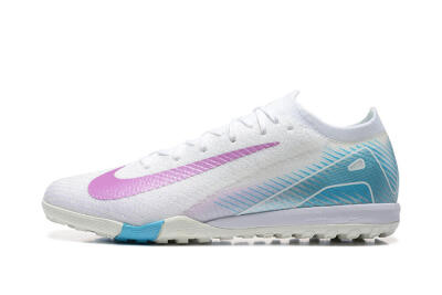 Nike Air Zoom Mercurial Vapor 16 Elite TF Low-Tops Football Shoes - White/Purple/Blue