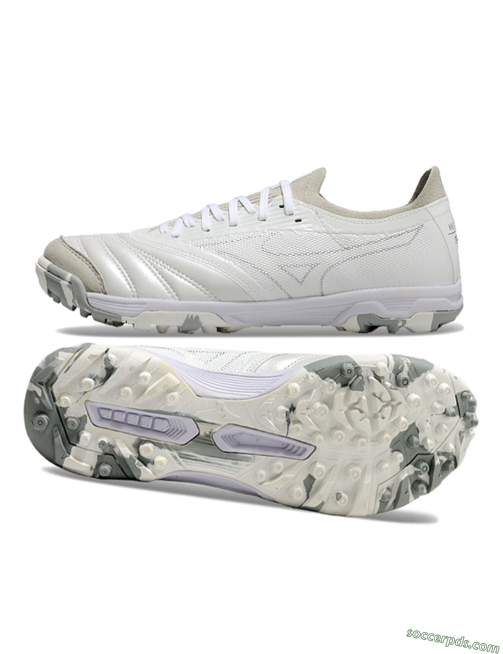 Mizuno Morelia Neo Sala TF Low-Tops Football Shoes - Grey/White/Camo 0