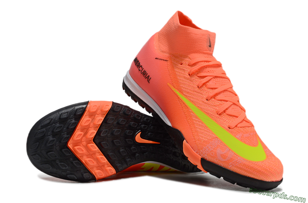 Nike Air Zoom Mercurial Superfly 10 Elite TF High-Tops Football Shoes - Red/Yellow/White 0