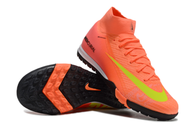 Nike Air Zoom Mercurial Superfly 10 Elite TF High-Tops Football Shoes - Red/Yellow/White
