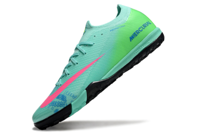 Nike Air Zoom Mercurial Vapor 16 Elite TF Low-Tops Football Shoes - Jade/Pink/Blue