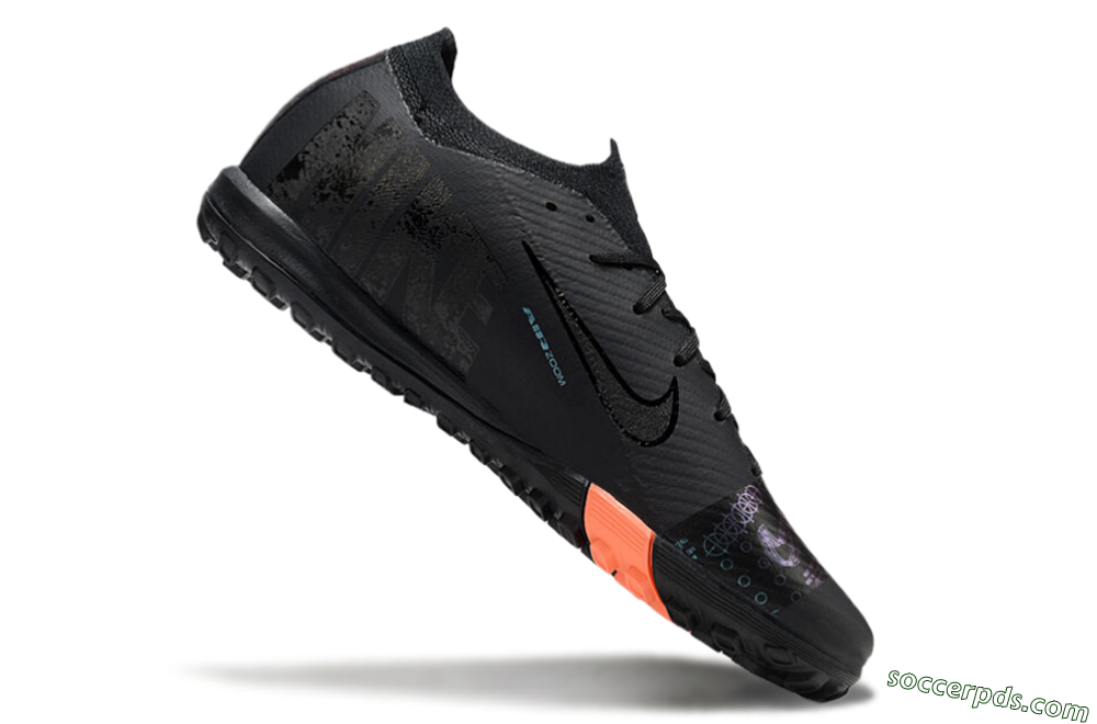 Nike Air Zoom Mercurial Vapor 16 Elite TF Low-Tops Football Shoes - Black/Red 4