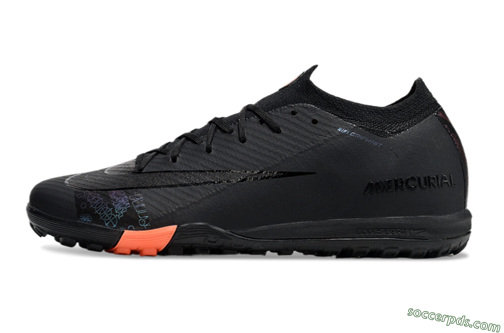 Nike Air Zoom Mercurial Vapor 16 Elite TF Low-Tops Football Shoes - Black/Red 2