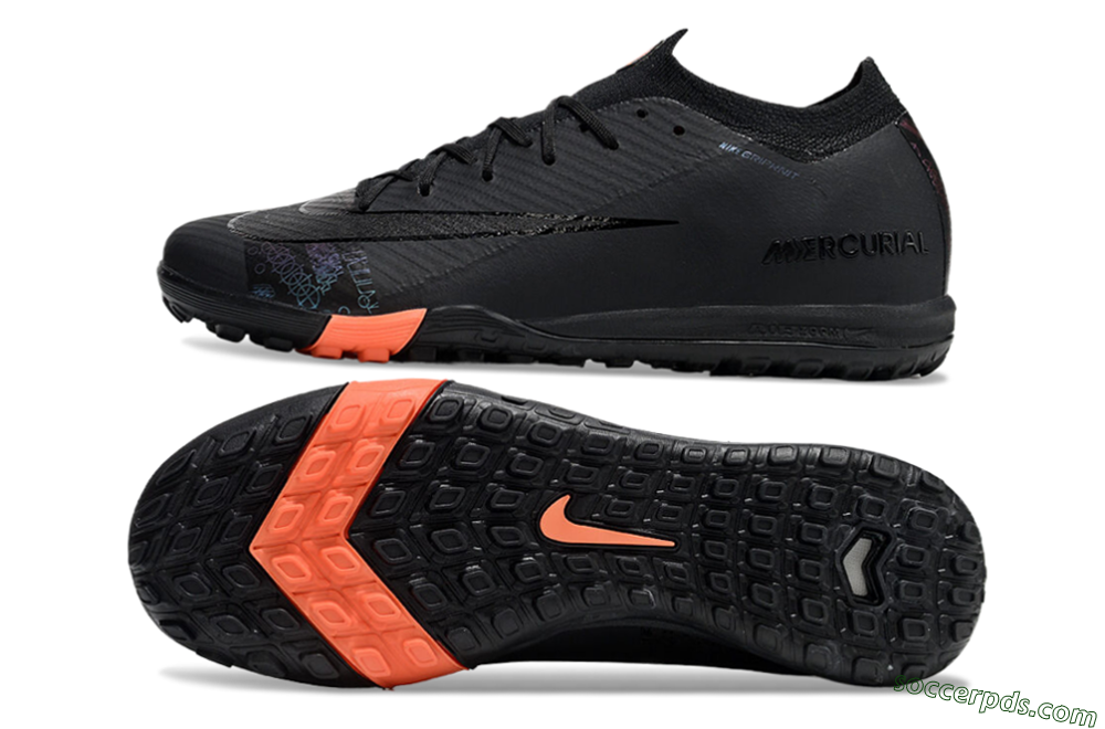 Nike Air Zoom Mercurial Vapor 16 Elite TF Low-Tops Football Shoes - Black/Red 0