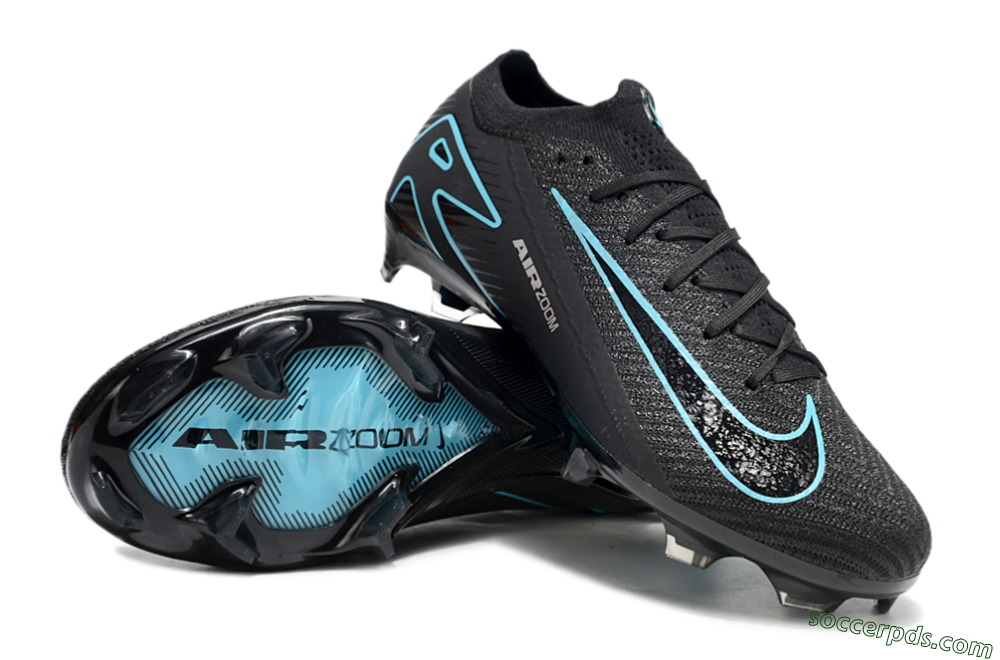 Nike Air Zoom Mercurial Vapor 16 Elite FG Low-Tops Football Boots - Black/Jade/White 3