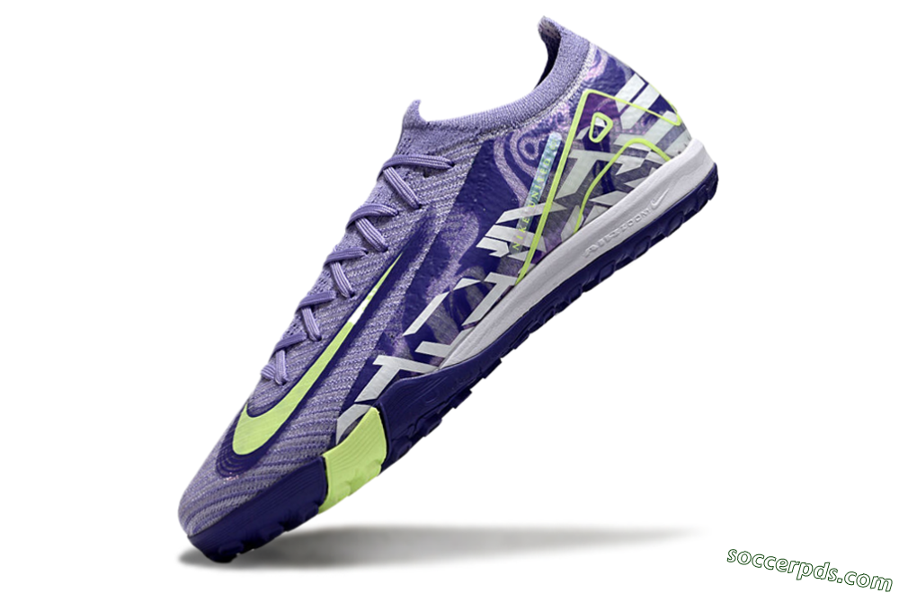 Nike Air Zoom Mercurial Vapor 16 Elite TF Low-Tops Football Shoes - Purple/Yellow/White 6