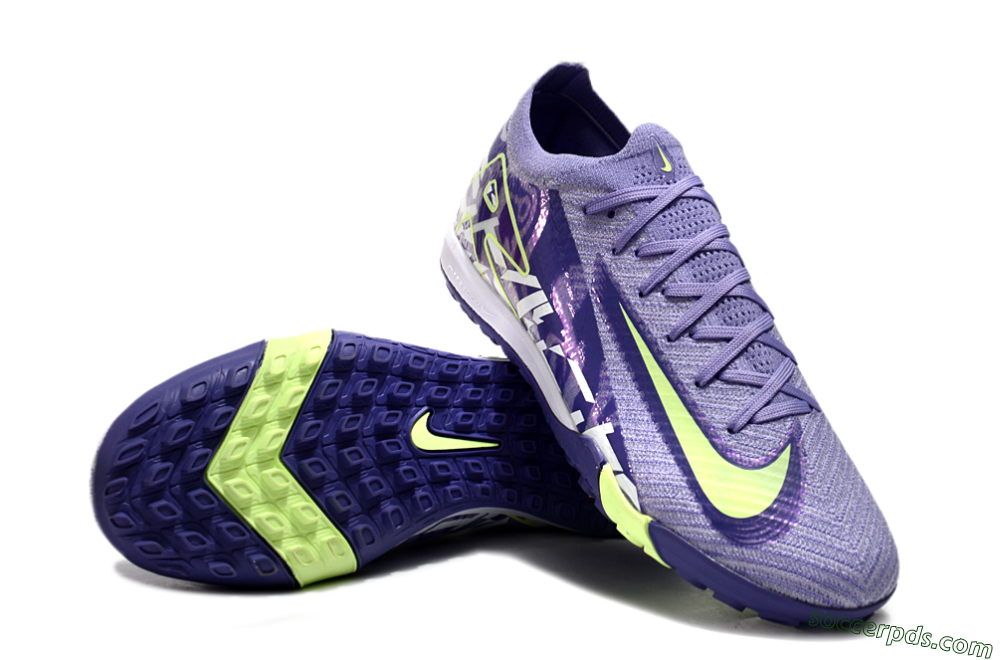 Nike Air Zoom Mercurial Vapor 16 Elite TF Low-Tops Football Shoes - Purple/Yellow/White 4