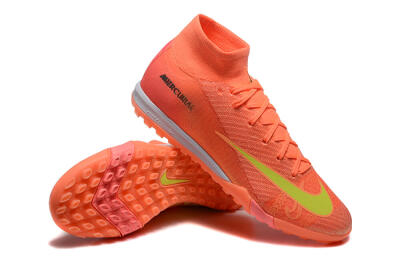 Nike Air Zoom Mercurial Superfly 10 Elite TF High-Tops Football Shoes - Red/Yellow/White