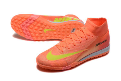 Nike Air Zoom Mercurial Superfly 10 Elite TF High-Tops Football Shoes - Red/Yellow/White