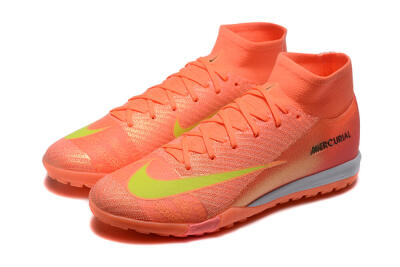 Nike Air Zoom Mercurial Superfly 10 Elite TF High-Tops Football Shoes - Red/Yellow/White