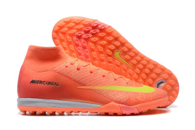 Nike Air Zoom Mercurial Superfly 10 Elite TF High-Tops Football Shoes - Red/Yellow/White