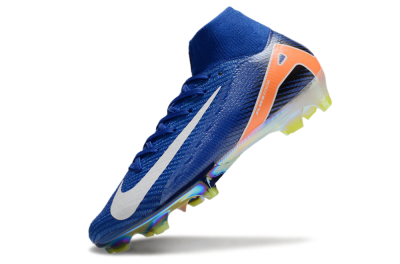 Nike Air Zoom Mercurial Superfly 10 Elite FG High-Tops Football Boots - Blue/White/Orange/Gold