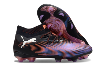 Puma Future 8 Ultimate FG Low-Tops Football Boots - Black/Purple/Red