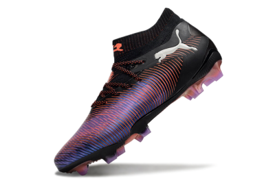 Puma Future 8 Ultimate FG Low-Tops Football Boots - Black/Purple/Red