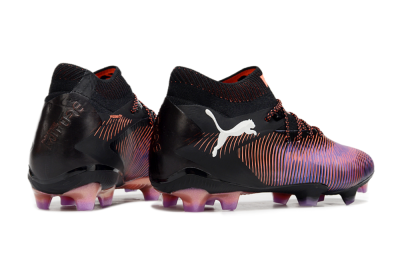 Puma Future 8 Ultimate FG Low-Tops Football Boots - Black/Purple/Red