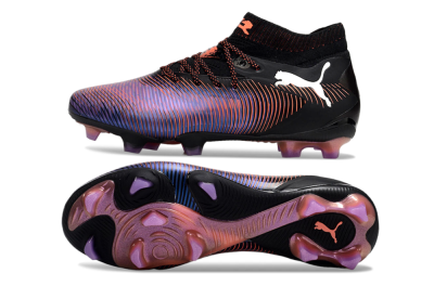 Puma Future 8 Ultimate FG Low-Tops Football Boots - Black/Purple/Red