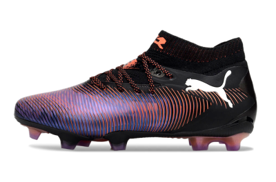 Puma Future 8 Ultimate FG Low-Tops Football Boots - Black/Purple/Red