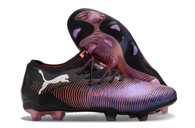 Puma Future 8 Ultimate FG Low-Tops Football Boots - Black/Purple/Red
