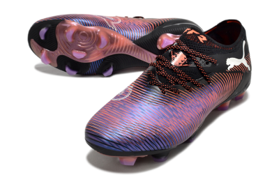 Puma Future 8 Ultimate FG Low-Tops Football Boots - Black/Purple/Red