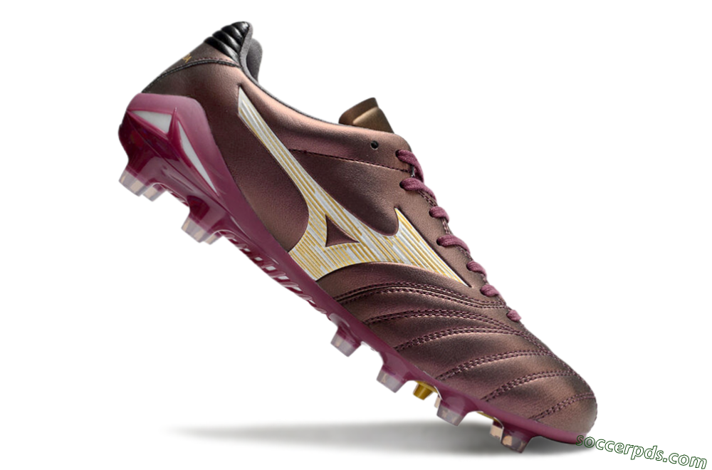 Mizuno Morelia Neo 4 FG Low-Tops Football Boots - Red/White/Gold 4