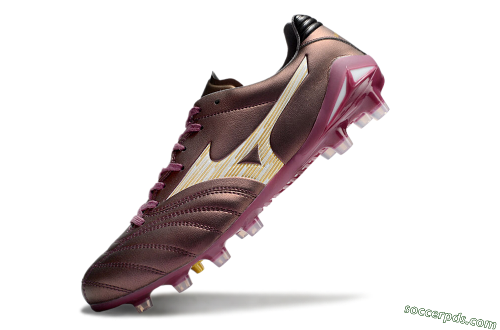 Mizuno Morelia Neo 4 FG Low-Tops Football Boots - Red/White/Gold 5