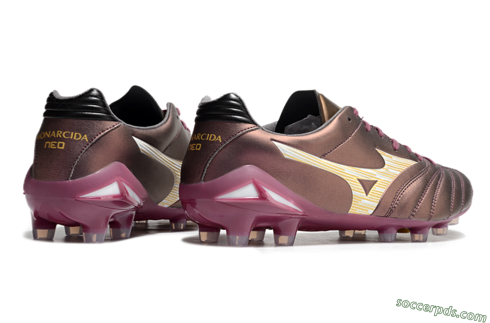 Mizuno Morelia Neo 4 FG Low-Tops Football Boots - Red/White/Gold 6